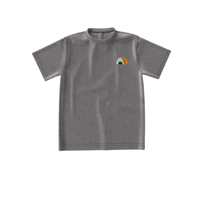 おにぎりビッグシルエットグレーTシャツ S