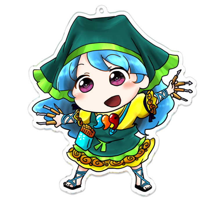 アクリルキーホルダー - 100 x 100 (mm)