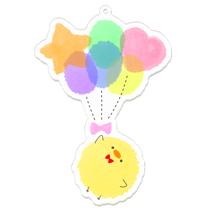 アクリルキーホルダー - 100 x 100 (mm)