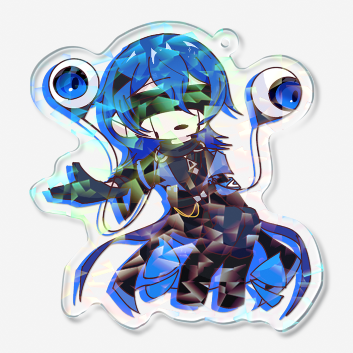 ホログラムアクリルキーホルダー - 70 × 70mm
