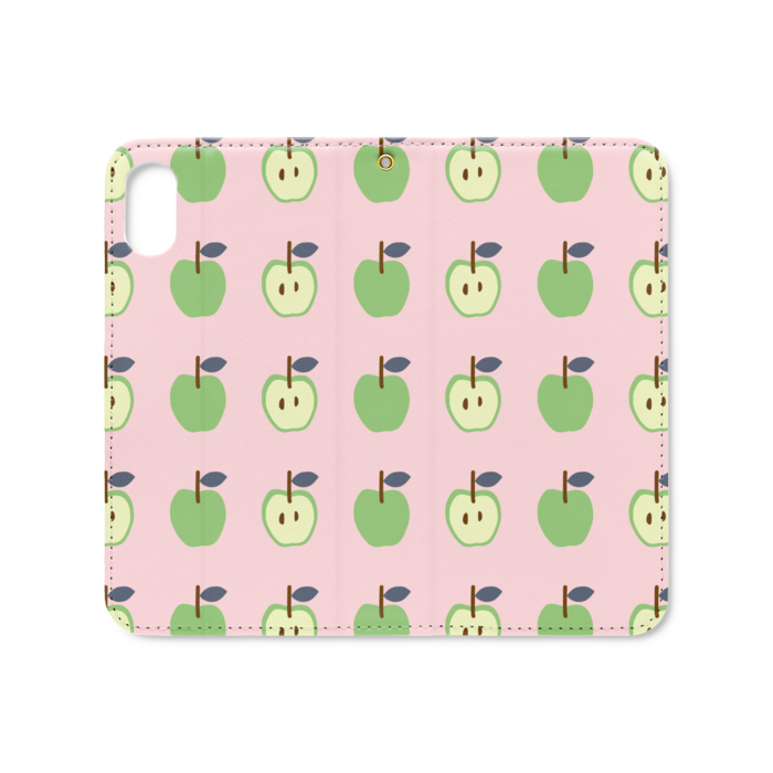 手帳型iPhoneケース（ベルトなし） - iPhone XS / X - ストラップ穴 あり