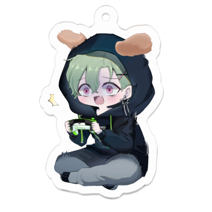 アクリルキーホルダー（コーティング） - 50 x 50 (mm)