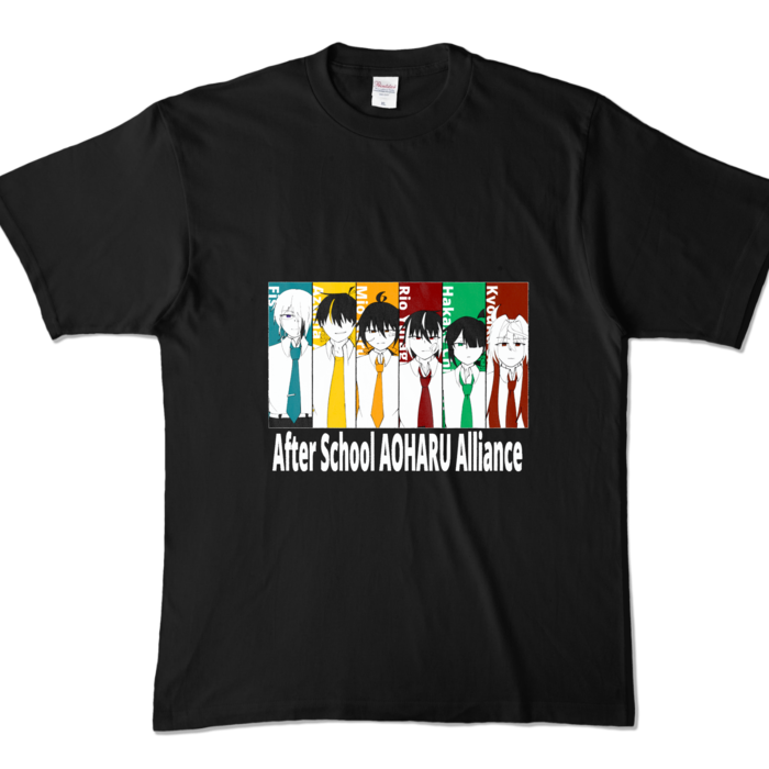 カラーTシャツ - XL - ブラック (濃色)