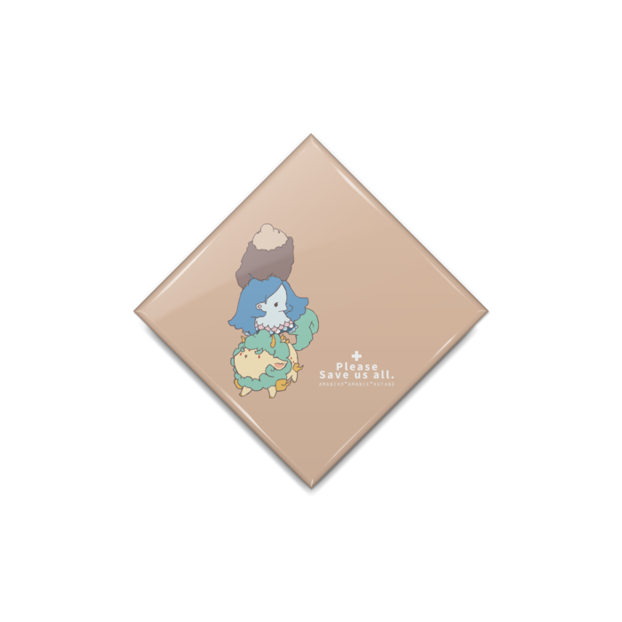 缶バッジ - ひし形40mm