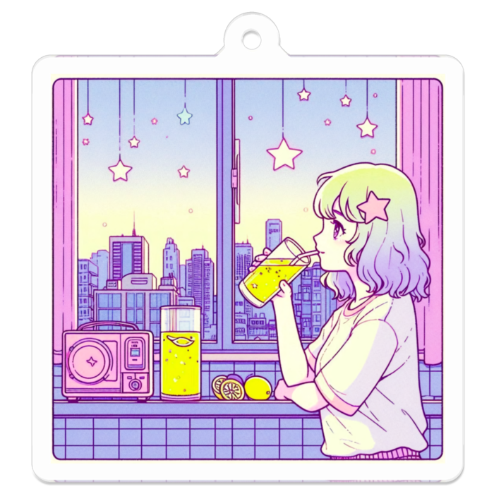 アクリルキーホルダー - 50 x 50 (mm)