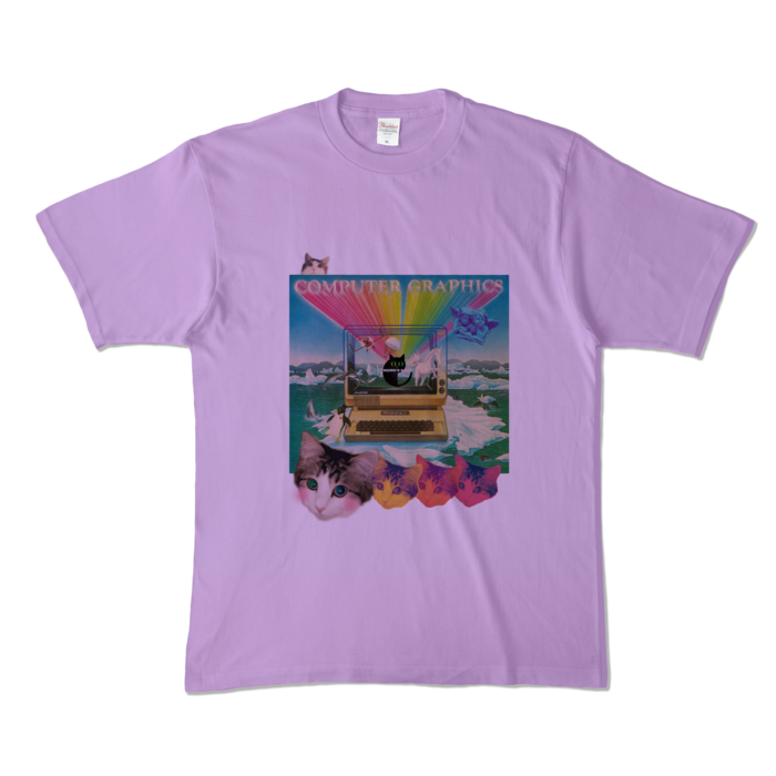カラーTシャツ - XL - ライトパープル (淡色)