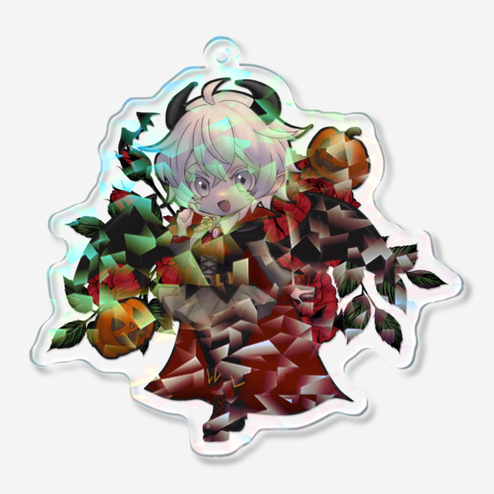 ホログラムアクリルキーホルダー - 70 × 70mm