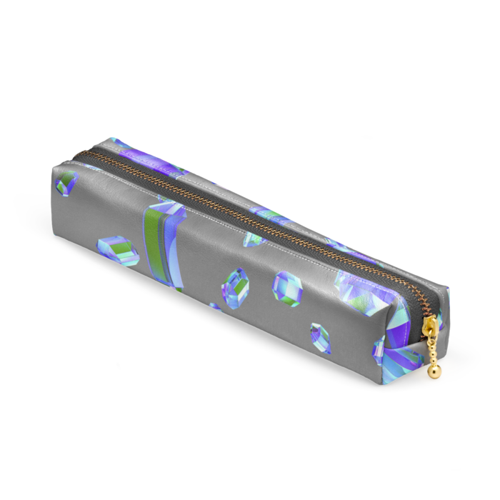 ペンケース - 20 x 4 x 4cm - ブラック