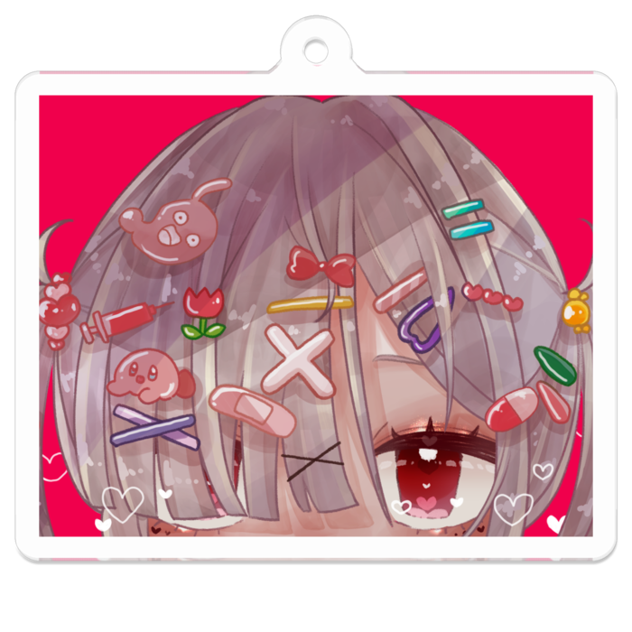 アクリルキーホルダー - 50 x 50 (mm)