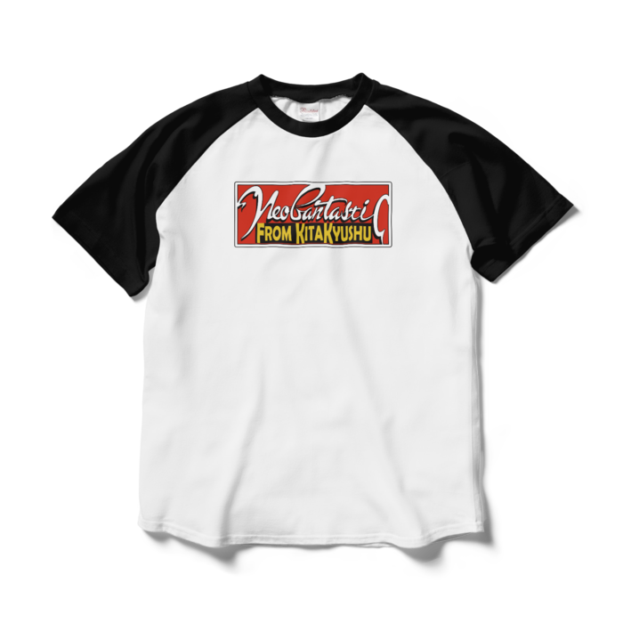 ラグランTシャツ - L - ホワイト×ブラック