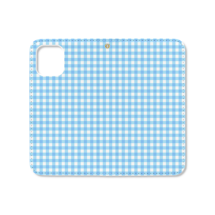 手帳型iPhoneケース(ベルトなし) - iPhone12 mini - ストラップ穴 あり