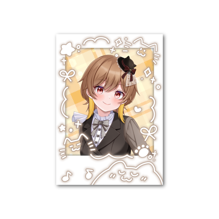 チェキ風カード - メッセージ入り