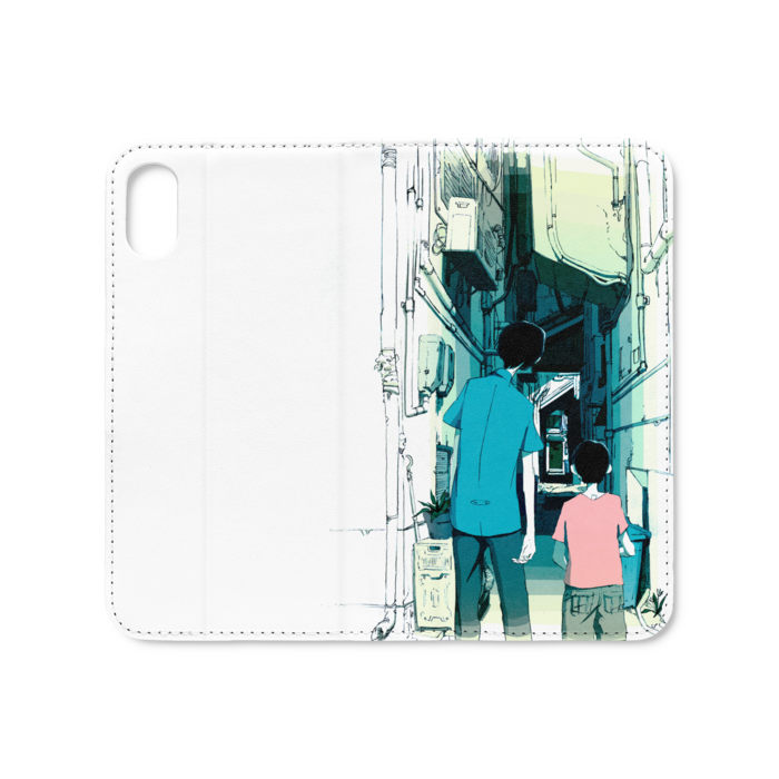 手帳型iPhoneケース(ベルトなし) - iPhone XS / X - ストラップ穴 なし
