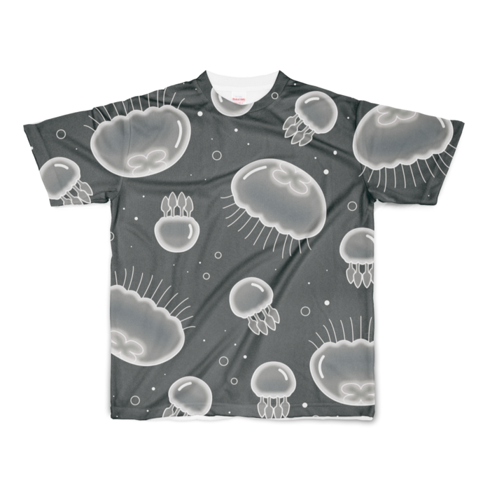 フルグラフィックTシャツ　黒色　S