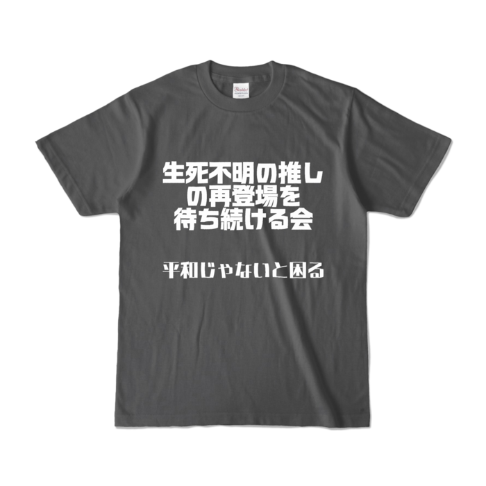 カラーTシャツ - S - チャコール (濃色)
