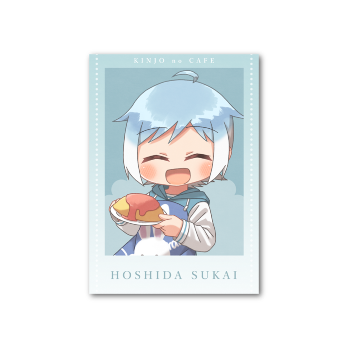 コラボカフェ風 きんじょのみかりフォト風カード(青空B)