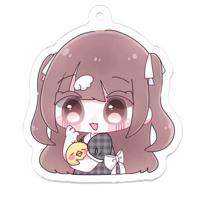 アクリルキーホルダー（コーティング） - 50 x 50 (mm)