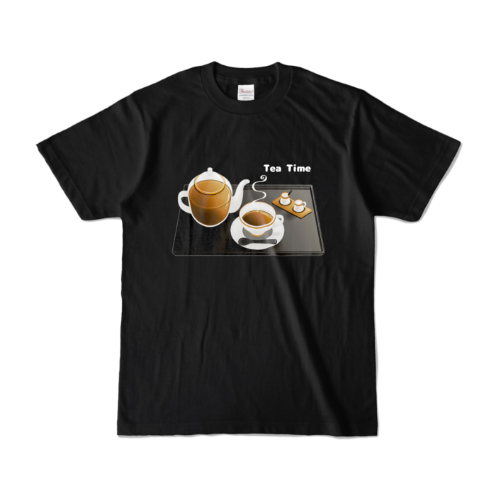 カラーTシャツ　黒色　S