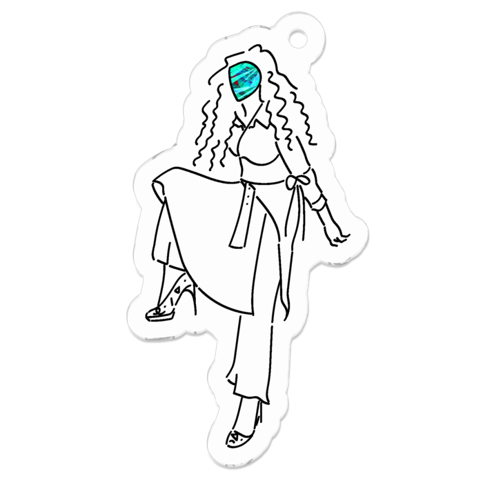 アクリルキーホルダー - 50 x 50 (mm)