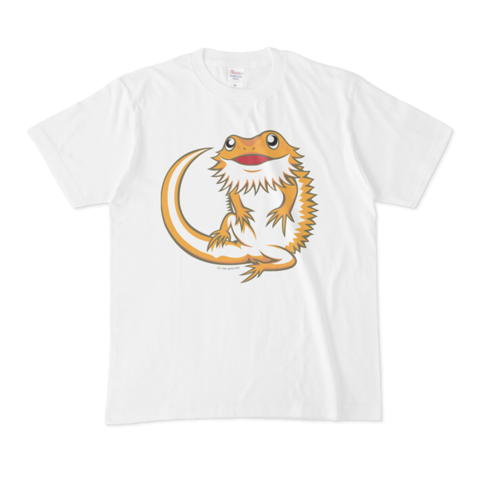 フトアゴヒゲトカゲ白tシャツ フロントプリント Dragon S Gateグッズ Booth