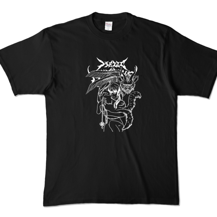 GothMag003カラーTシャツ - XL - ブラック (濃色)