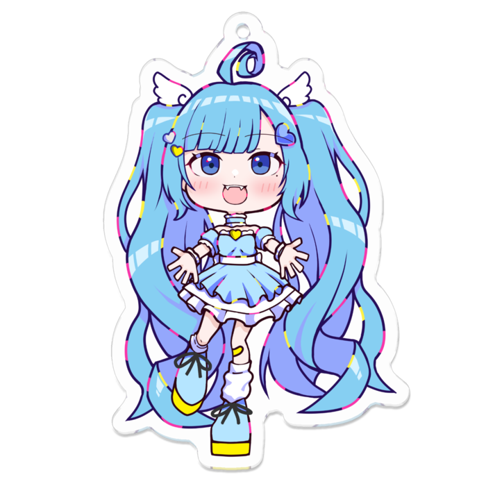 アクリルキーホルダー（コーティング） - 70 x 70 (mm)