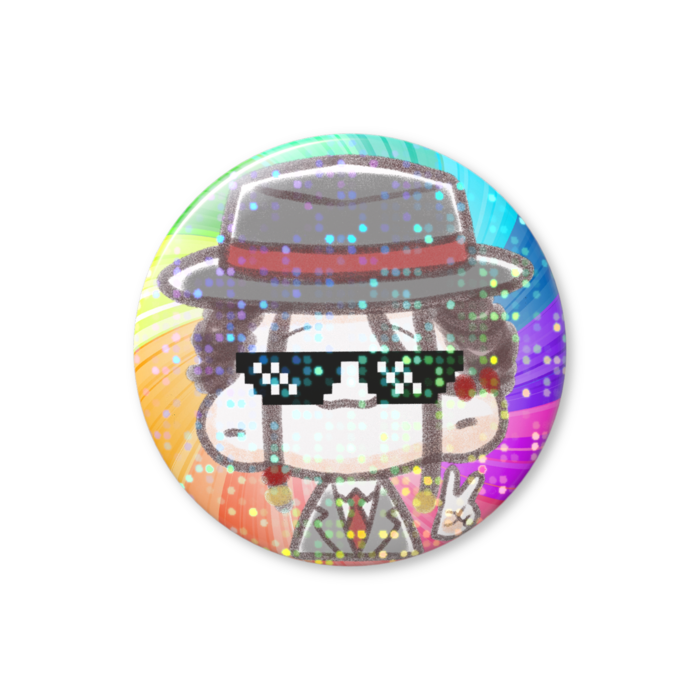 ホログラム缶バッジ　A - 32mm