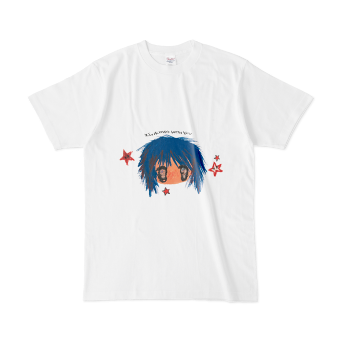 いつもいっしょのスターTee- L - 白
