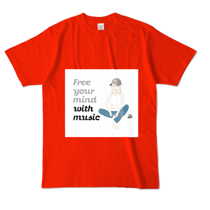 カラーTシャツ - L - レッド (濃色)