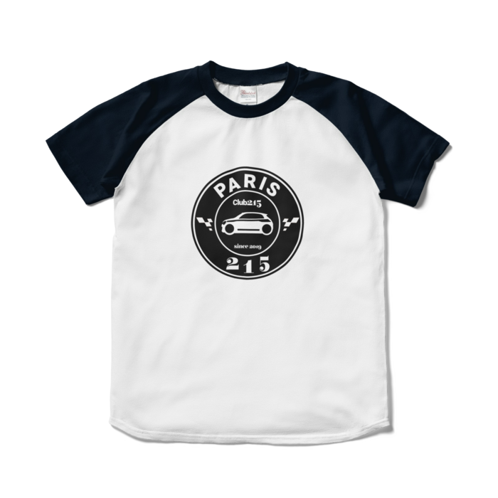 ラグランTシャツ - S - ホワイト×ネイビー