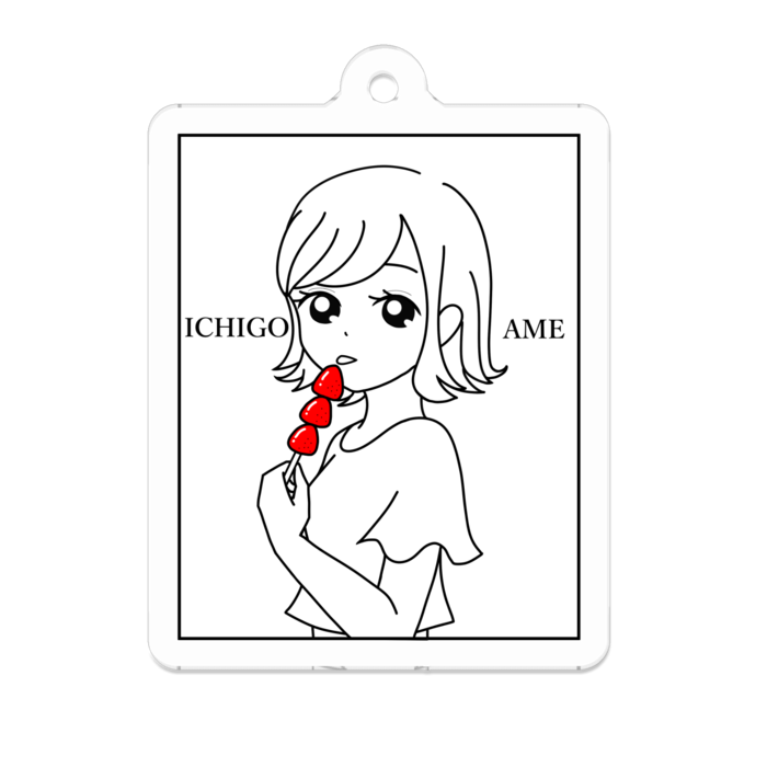 アクリルキーホルダー - 50 x 50 (mm)