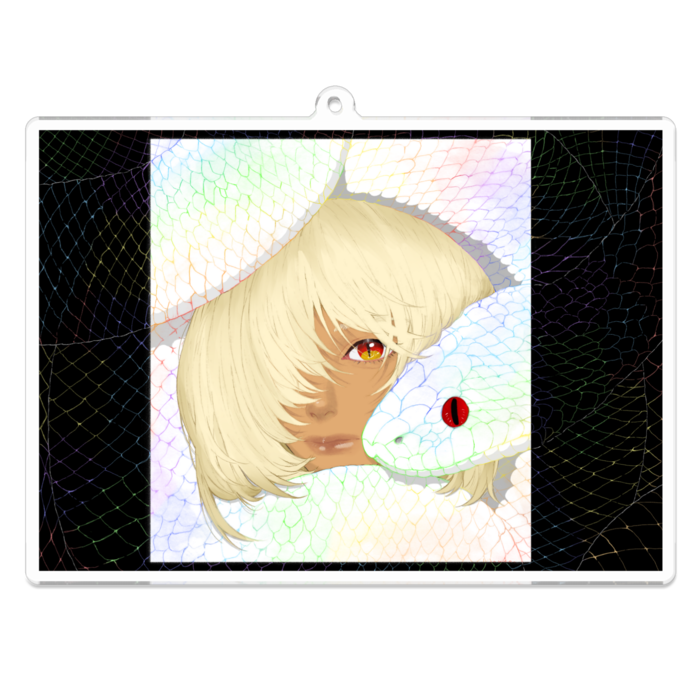 アクリルキーホルダー（コーティング） - 100 x 100 (mm)