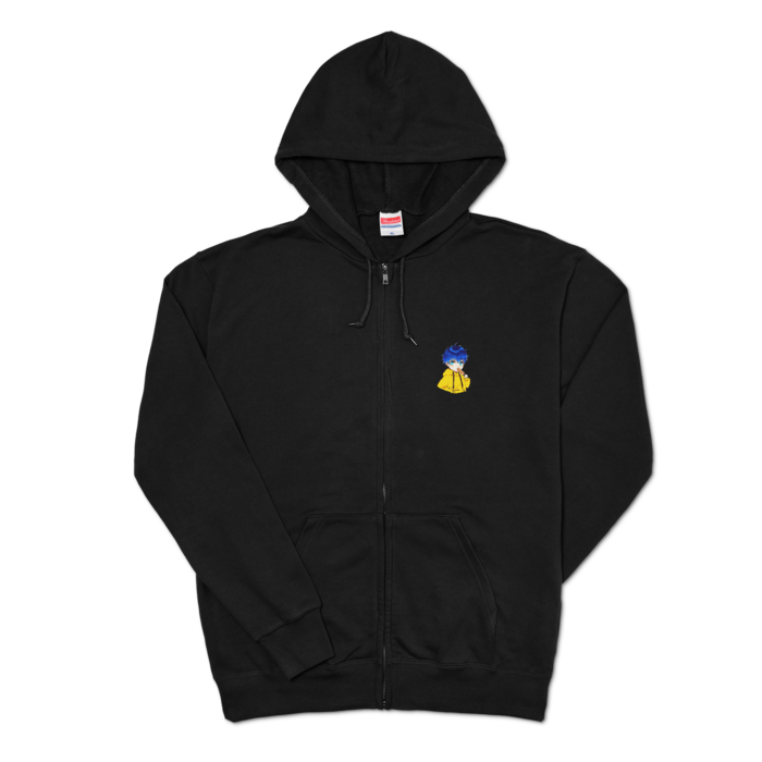 ジップパーカー - XL - ブラック