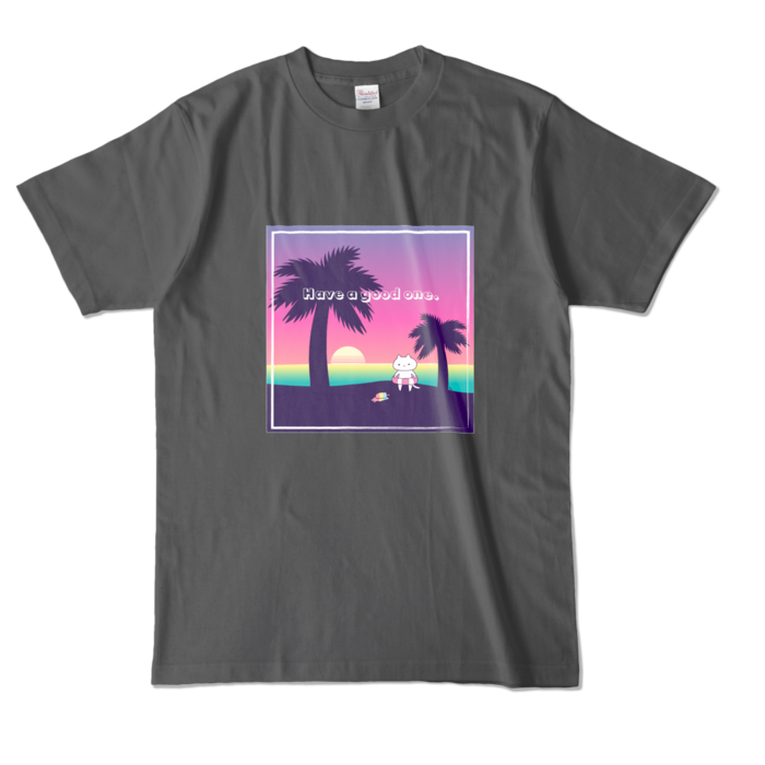カラーTシャツ - L - チャコール (濃色)