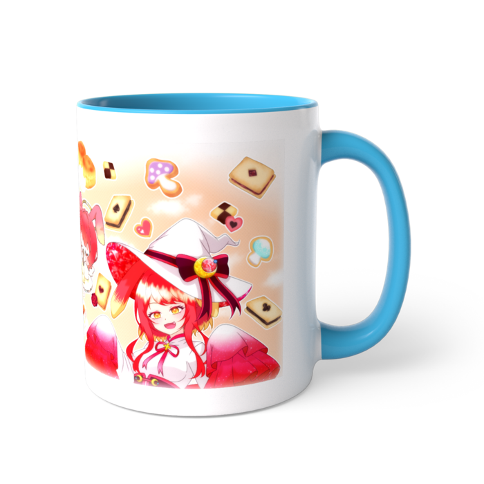 青色・マグカップ