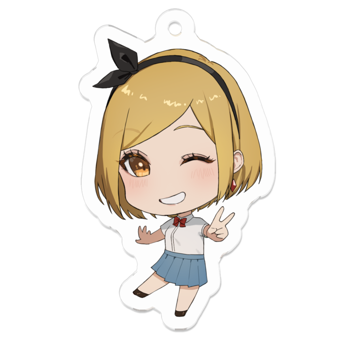 ♢ちゃんアクリルキーホルダー - 50 x 50 (mm)