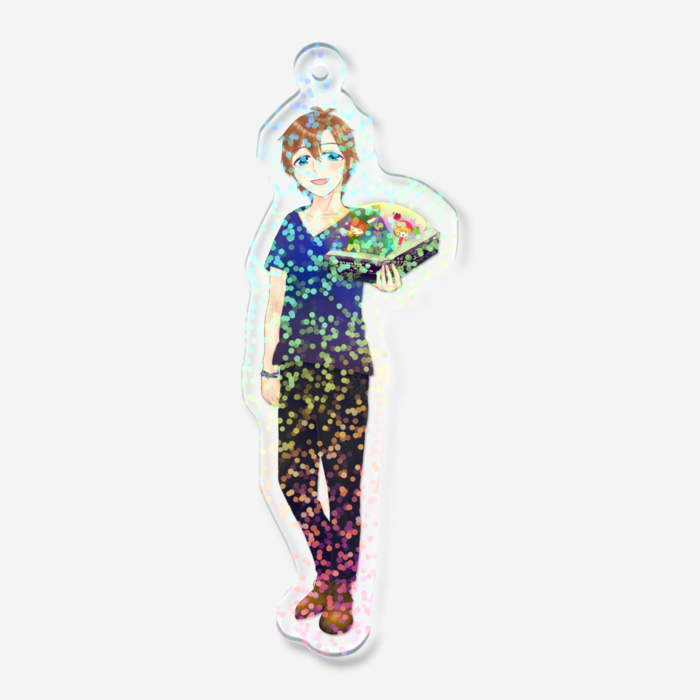 ホログラムアクリルキーホルダー - 70 × 70mm