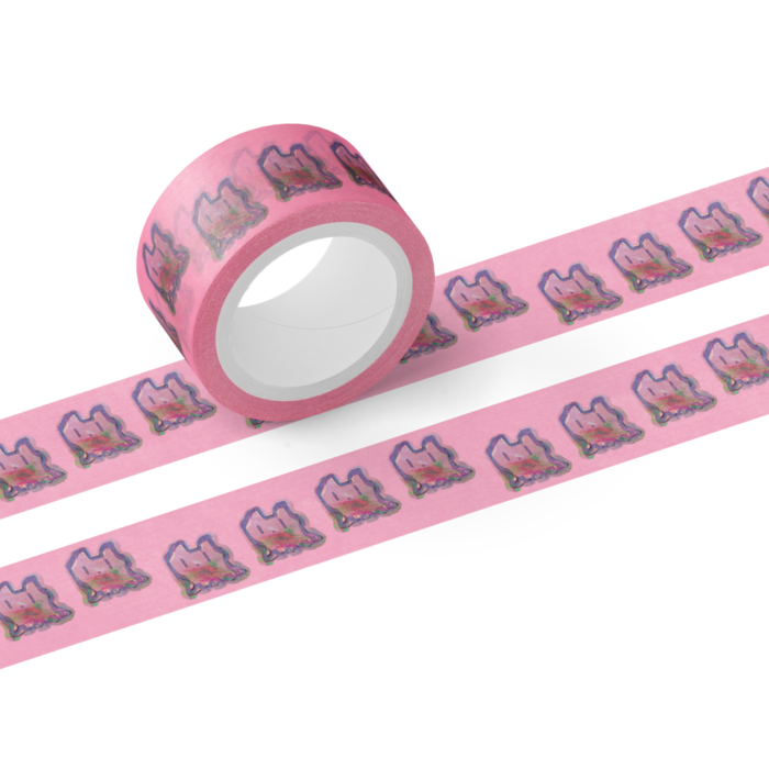 ココロ缶　マスキングテープ - テープ幅 20mm(赤)