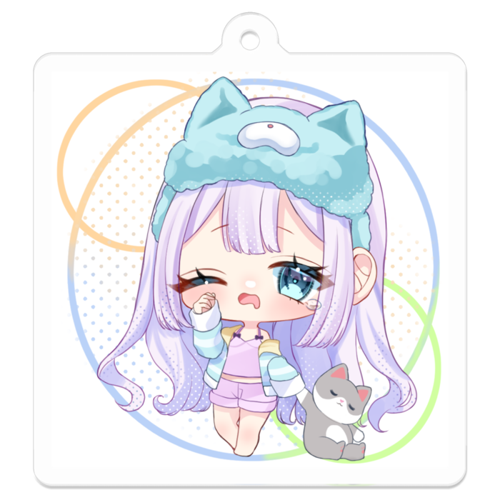アクリルキーホルダー - 50 x 50 (mm)