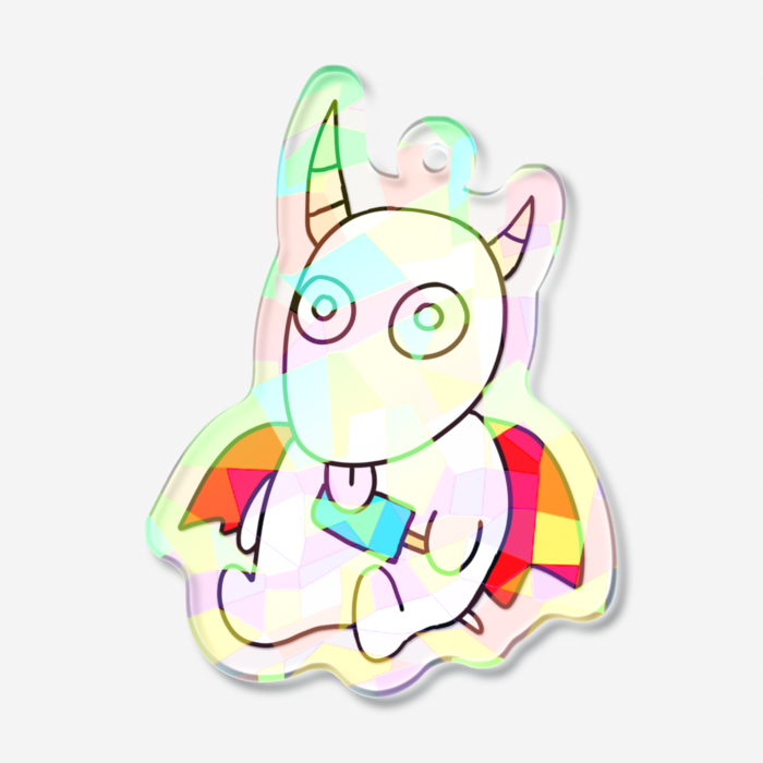 ホログラムアクリルキーホルダー - 50 × 50mm