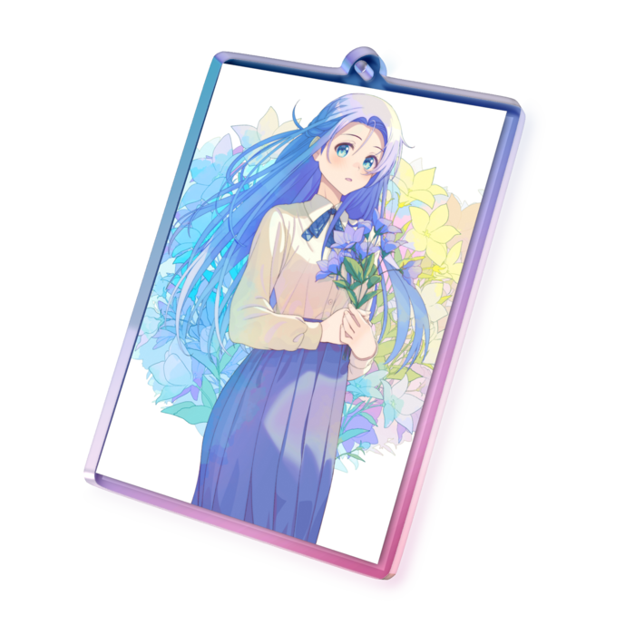 オーロラアクリルキーホルダー - 70 × 70mm