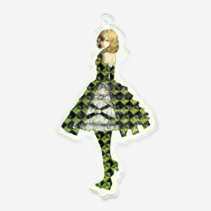 ホログラムアクリルキーホルダー - 100 × 100mm