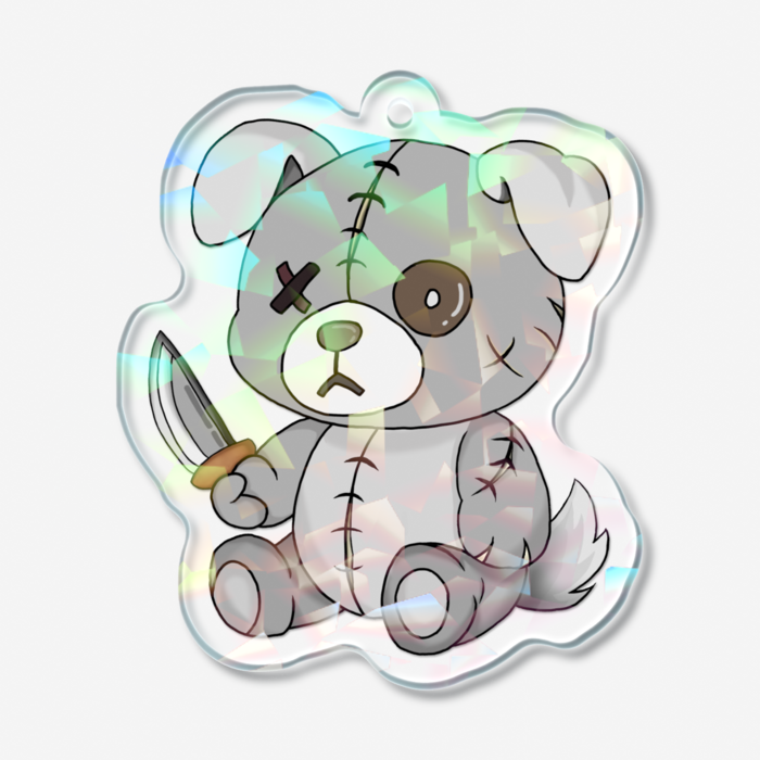 ホログラムアクリルキーホルダー - 50 × 50mm