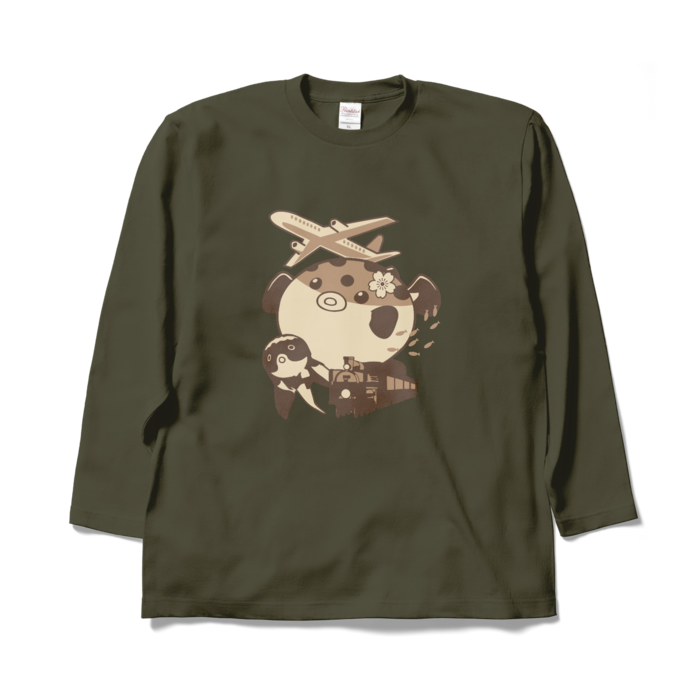 ロングスリーブTシャツ - XL - アーミーグリーン