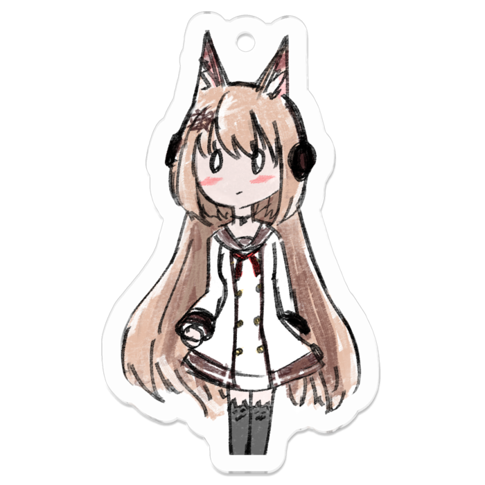 なるちゃんアクキー - 50 x 50 (mm)