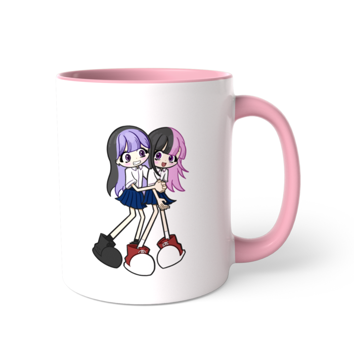 ツートンカラーマグカップ - 直径 8.2cm / 高さ 9.5cm