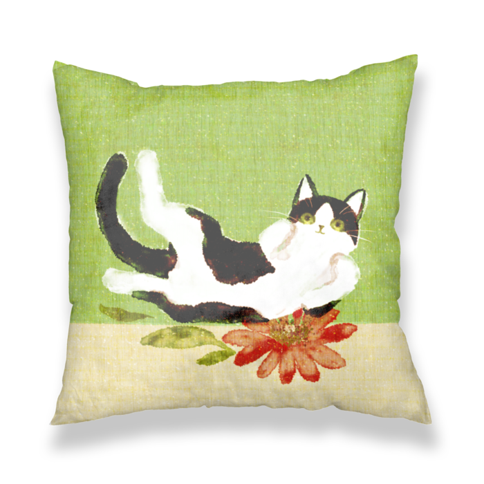 クッションカバー緑 - 450x450(mm)