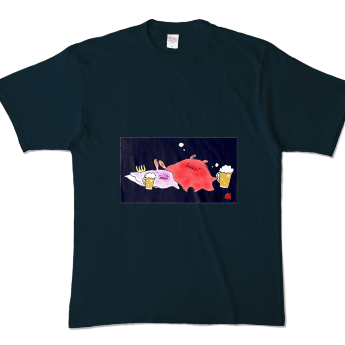 カラーTシャツ - XL - ネイビー (濃色)