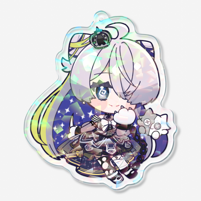 ホログラムアクリルキーホルダー - 70 × 70mm