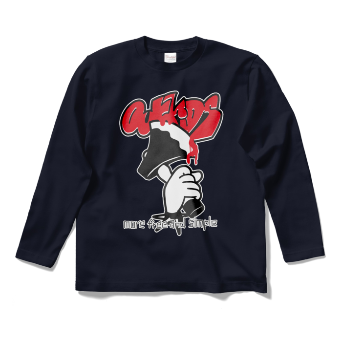 ロングスリーブTシャツ - S - ネイビー